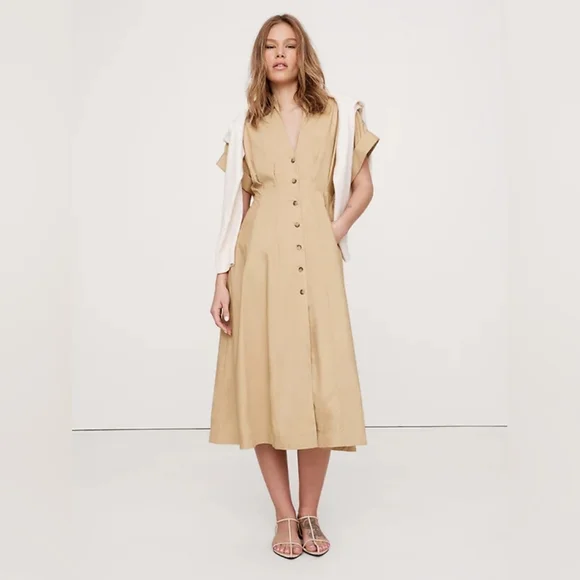 banana republic beige dress R&M Richards